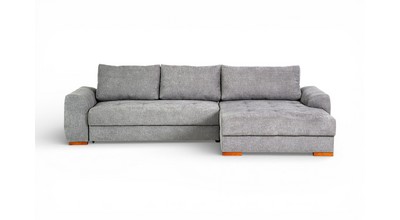 Диван-кровать угловой Evento-Бел 4УС (ткань Santos Light Grey)