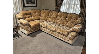 Диван-кровать угловой Романтика-1(ткань BORNES 11617)